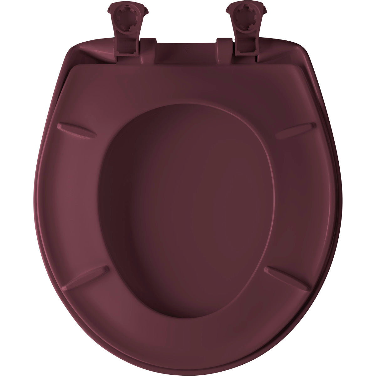 BEMIS Bemis 200SLOWT 373 Classic Colors Round Plastic Toilet Seat in Loganberry