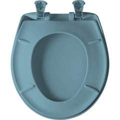 BEMIS Bemis 200SLOWT 064 Round Plastic Toilet Seat in Regency Blue