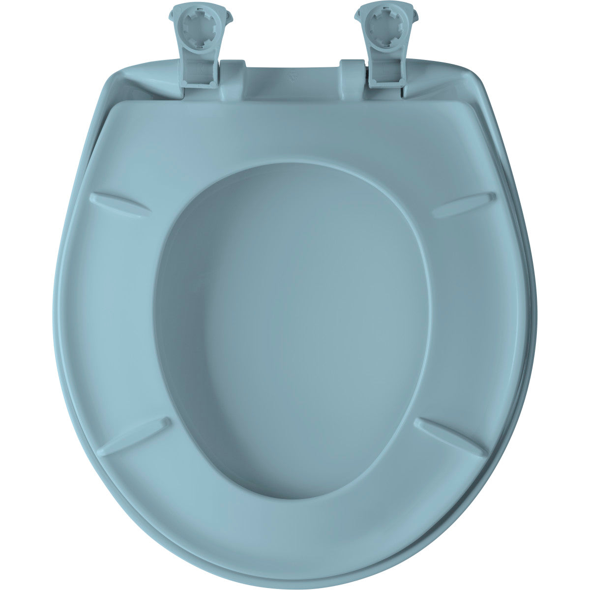 BEMIS Bemis 200SLOWT 024 Round Plastic Toilet Seat in Twilight Blue