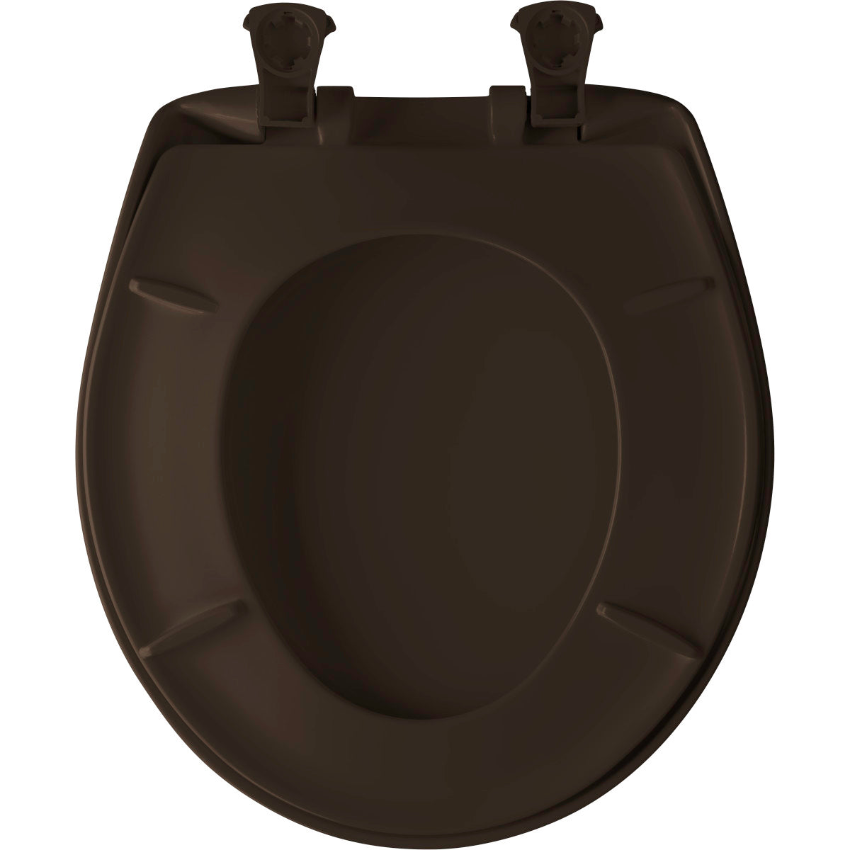BEMIS Bemis 200SLOWT 248 Round Plastic Toilet Seat in Espresso Brown