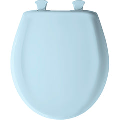 BEMIS Bemis 200SLOWT 464 Whisper-Close Round Closed Front Toilet Seat with Cover in Dresden Blue