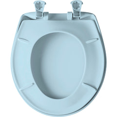BEMIS Bemis 200SLOWT 464 Whisper-Close Round Closed Front Toilet Seat with Cover in Dresden Blue