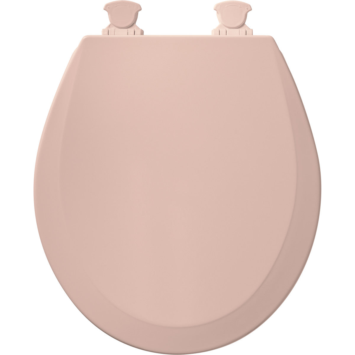 BEMIS Bemis 500EC 063 Round Enameled Wood Toilet Seat in Venetian Pink