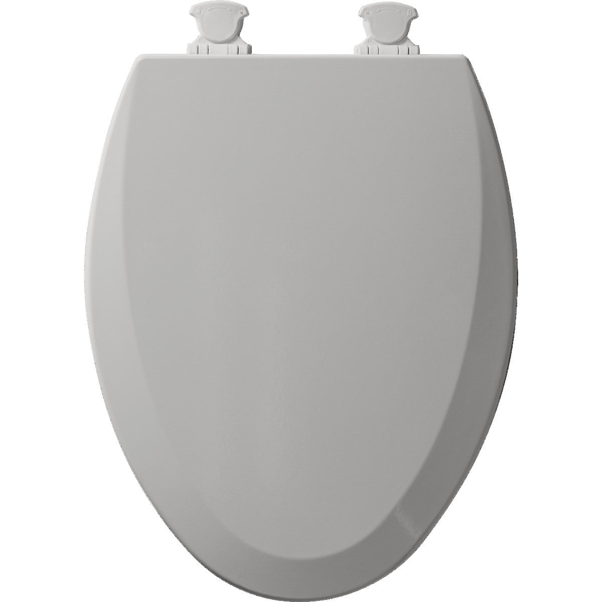 BEMIS Bemis 1500EC 162 Elongated Closed Front Toilet Seat with Cover in Silver