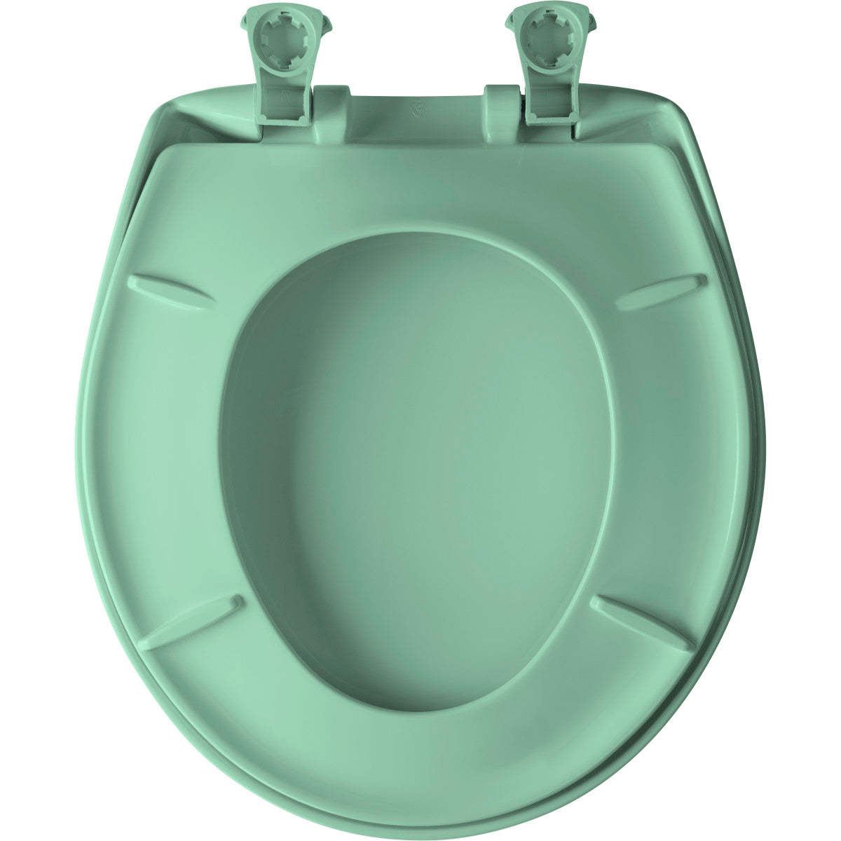 BEMIS Bemis 200SLOWT 165 Round Toilet Seat with Cover in Ming Green