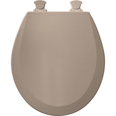 BEMIS Bemis 500EC 068 Round Closed Front Toilet Seat with Cover in Fawn Beige