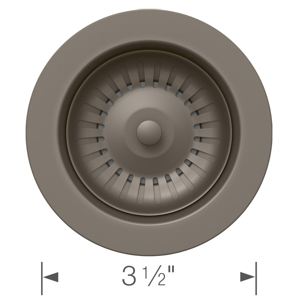 BLANCO Blanco 203451 Color-Coordinated Metal Waste Flange - Volcano Gray