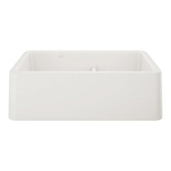 BLANCO BLANCO 402324 Ikon 33 x 19 in. Silgranit Double Bowl Farmhouse Kitchen Sink in White
