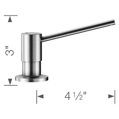 BLANCO BLANCO 402672 Torre Soap Dispenser - PVD Steel