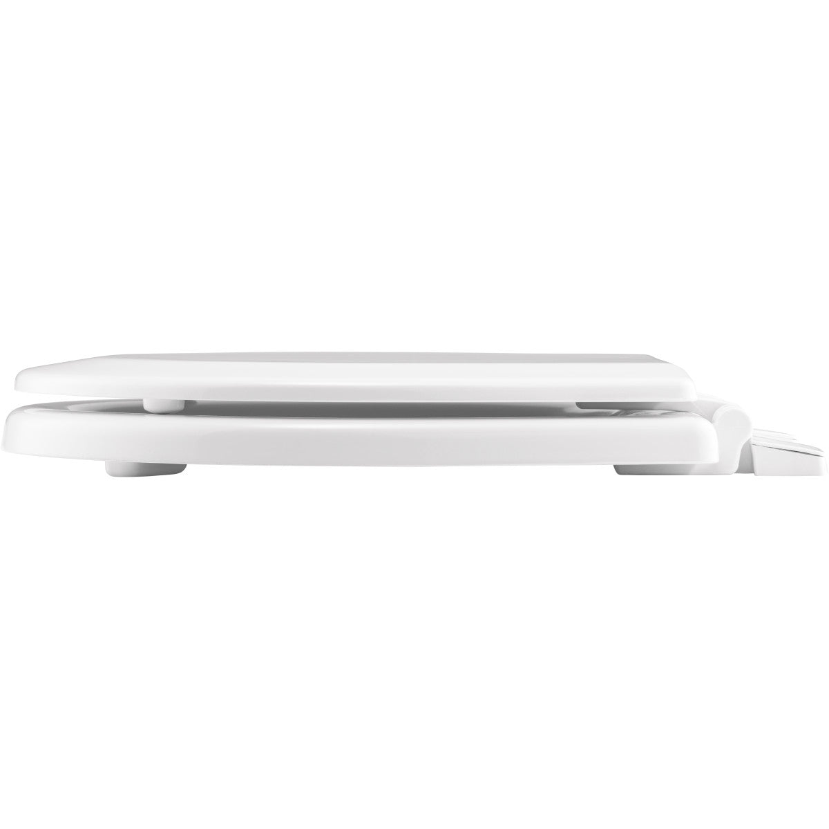BEMIS Bemis TC50TTA 000 Marine Bowl Enameled Wood Toilet Seat in White with Top-Tite Hinge