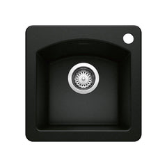 BLANCO BLANCO 442915 Diamond 15 x 15 in. 1-Hole Dual Mount Granite Composite Bar Sink