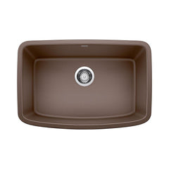 BLANCO Blanco 442555 Valea 27 x 18 in. No Hole Composite Single Bowl Undermount Kitchen Sink in Cafe Brown