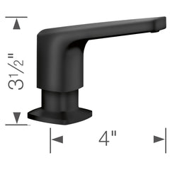BLANCO Blanco 443029 Rivana Soap Dispenser - Matte Black