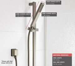 DELTA FAUCET Delta Faucet 57530-SS Vero Premium Single-Setting Slide Bar Hand Shower
