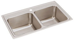 ELKAY Elkay DLR3319101 Lustertone Classic Stainless Steel Double Bowl Drop-in Sink