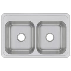 ELKAY Elkay DLR4322101 Lustertone Classic Stainless Steel 43 x 22 x 10-1/8 Double Bowl Drop-in Sink