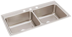 ELKAY Elkay DLR4322103 Lustertone Classic Stainless Steel 43 x 22 x 10-1/8 Equal Double Bowl Drop-in Sink