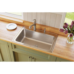 ELKAY Elkay DLRS3322100 Lustertone Classic Stainless Steel 33 x 22 x 10-1/8 Single Bowl Drop-in Sink