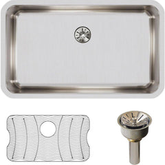 ELKAY Elkay ELUH2816PDBG Lustertone 30-1/2 x 18-1/2 No Hole Stainless Steel Single Bowl Undermount Kitchen Sink