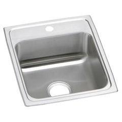 ELKAY Elkay PSR17201 Lustertone 17 x 20 in. 1 Hole Drop-In Kitchen Sink