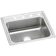 ELKAY Elkay PSR25214 Celebrity 25 x 21-1/4 in. 4 Hole Stainless Steel Single Bowl Drop-in Sink
