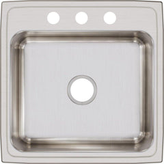 ELKAY Elkay LR22223 Lustertone Classic Stainless Steel 22 x 22 3-Hole Sink