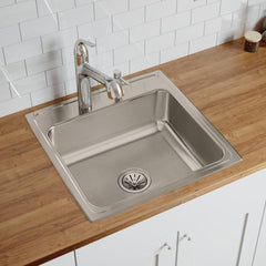 ELKAY Elkay LR22223 Lustertone Classic Stainless Steel 22 x 22 3-Hole Sink