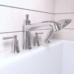 HANSGROHE Hansgrohe 04777000 Joleena 4-Hole Roman Tub Set Trim with 1.75 GPM Handshower