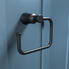 HANSGROHE Hansgrohe 04786670 Joleena Rectangular Open Towel Ring in Matte Black