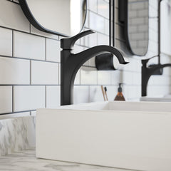 HANSGROHE Hansgrohe 04811670 Locarno Single Handle Monoblock Bathroom Sink Faucet in Matte Black
