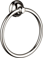 HANSGROHE Hansgrohe 06095830 C Round Closed Towel Ring in Polished Nickel