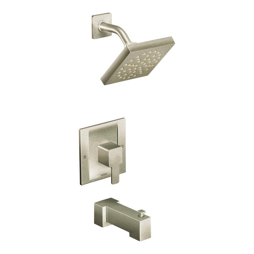 MOEN Moen TS2713BN 90 Degree One Handle Single Function Bathtub & Shower Faucet in Brushed Nickel (Trim Only)