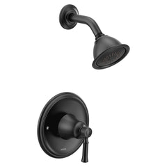 MOEN Moen T2182BL Dartmoor One Handle Single Function Shower Faucet in Matte Black (Trim Only)