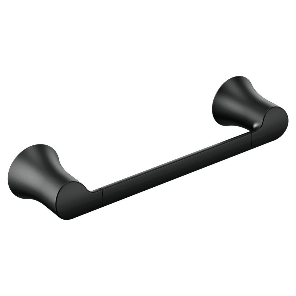 MOEN Moen YB0286BL Doux 9 in. Towel Bar in Matte Black