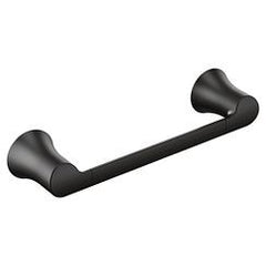 MOEN Moen YB0286BL Doux 9 in. Towel Bar in Matte Black