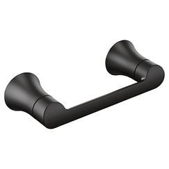 MOEN Moen YB0208BL Doux Wall Mount Toilet Tissue Holder in Matte Black