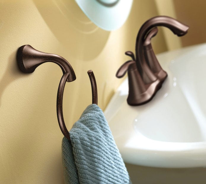 MOEN Moen YB2886ORB Eva Towel Ring in Oil Rubbed Bronze