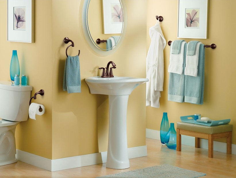 MOEN Moen YB2886ORB Eva Towel Ring in Oil Rubbed Bronze