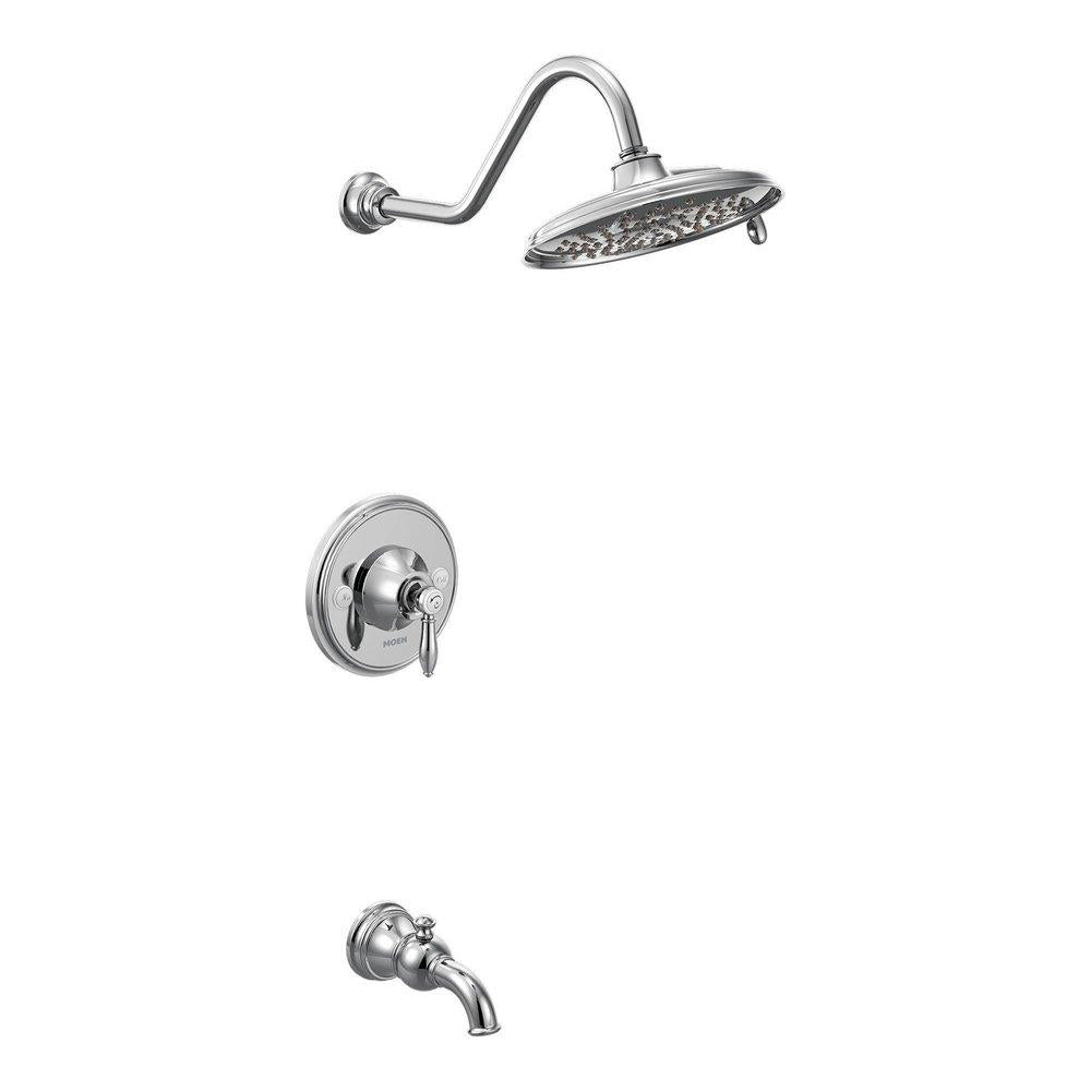 MOEN Moen TS32104EP Weymouth Single Handle Multi Function Bathtub & Shower Faucet in Polished Chrome (Trim Only)