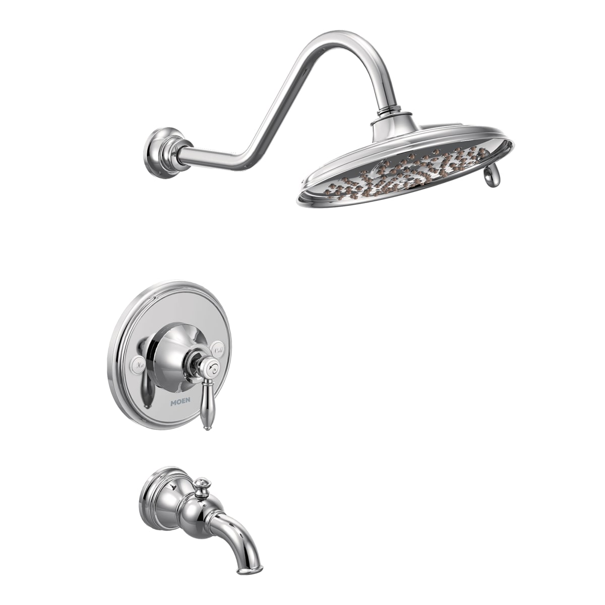 MOEN Moen TS32104EP Weymouth Single Handle Multi Function Bathtub & Shower Faucet in Polished Chrome (Trim Only)
