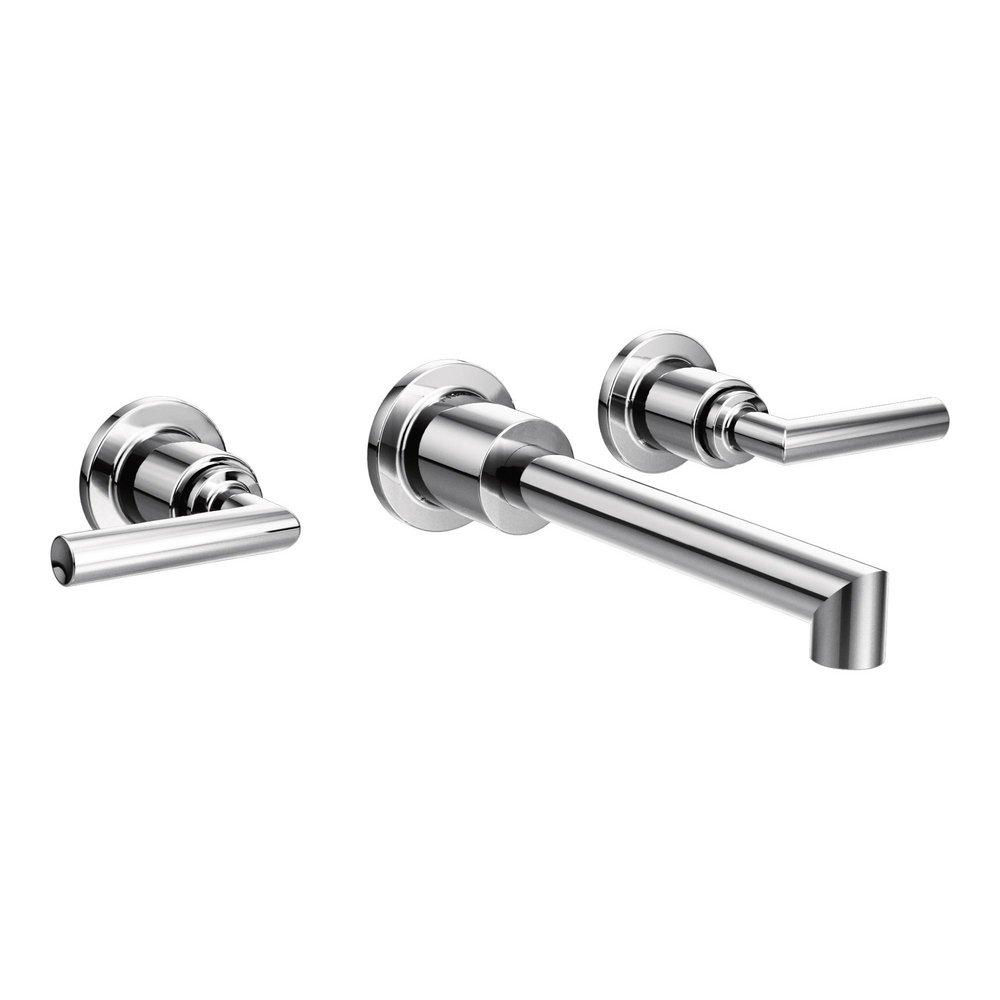 MOEN Moen TS43003 Arris Two Handle Wall Mount Bathroom Faucet