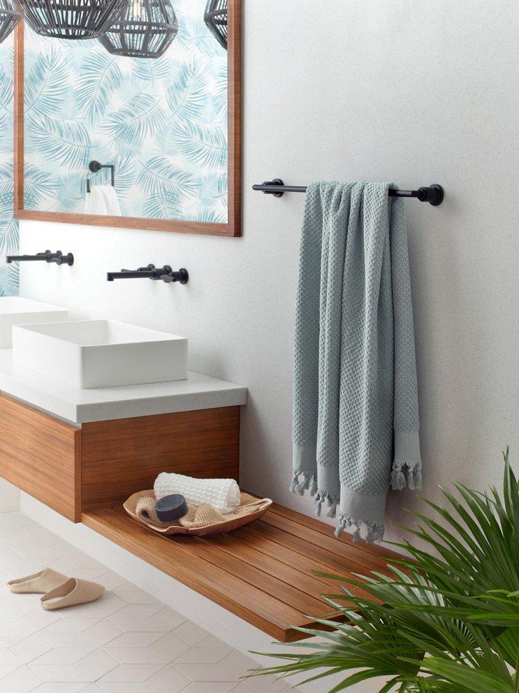 MOEN Moen TS43003 Arris Two Handle Wall Mount Bathroom Faucet