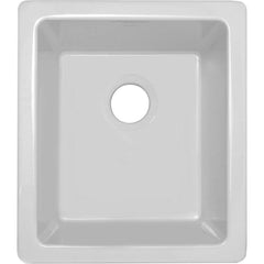 ELKAY Elkay SWU1517WH Fireclay 16-3/8 x 18-7/8 in. Undermount Fireclay Bar Sink in White