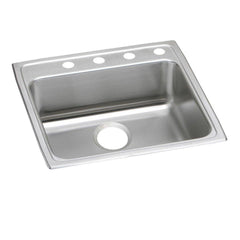 ELKAY Elkay LRAD2222553 Lustertone Classic Stainless Steel 22 x 22 x 5-1/2 Drop-In Sink