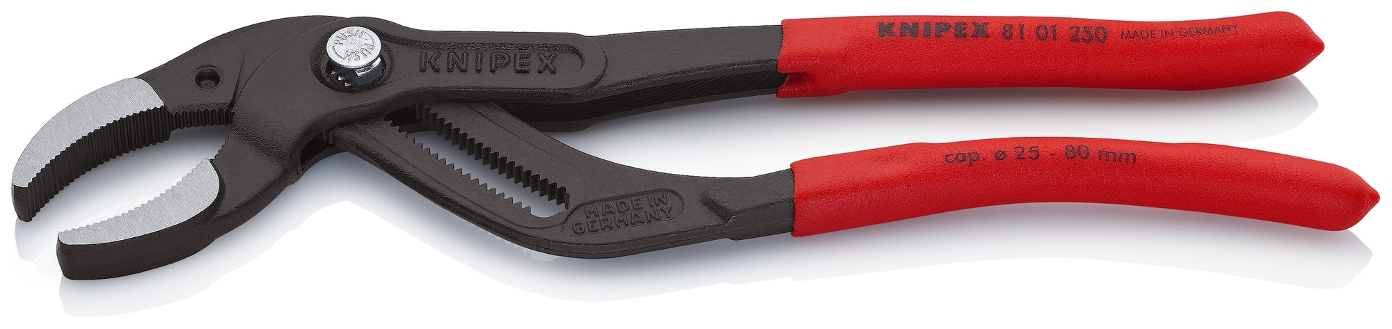 KNIPEX KNIPEX 8101250SBA Pipe Gripping Pliers-Serrated Jaws 10 in. Non-Slip Plastic