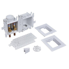 OATEY Oatey 37609 Moda Quarter-Turn Copper Connection Washing Machine Supply Box with Hammer Arrestor