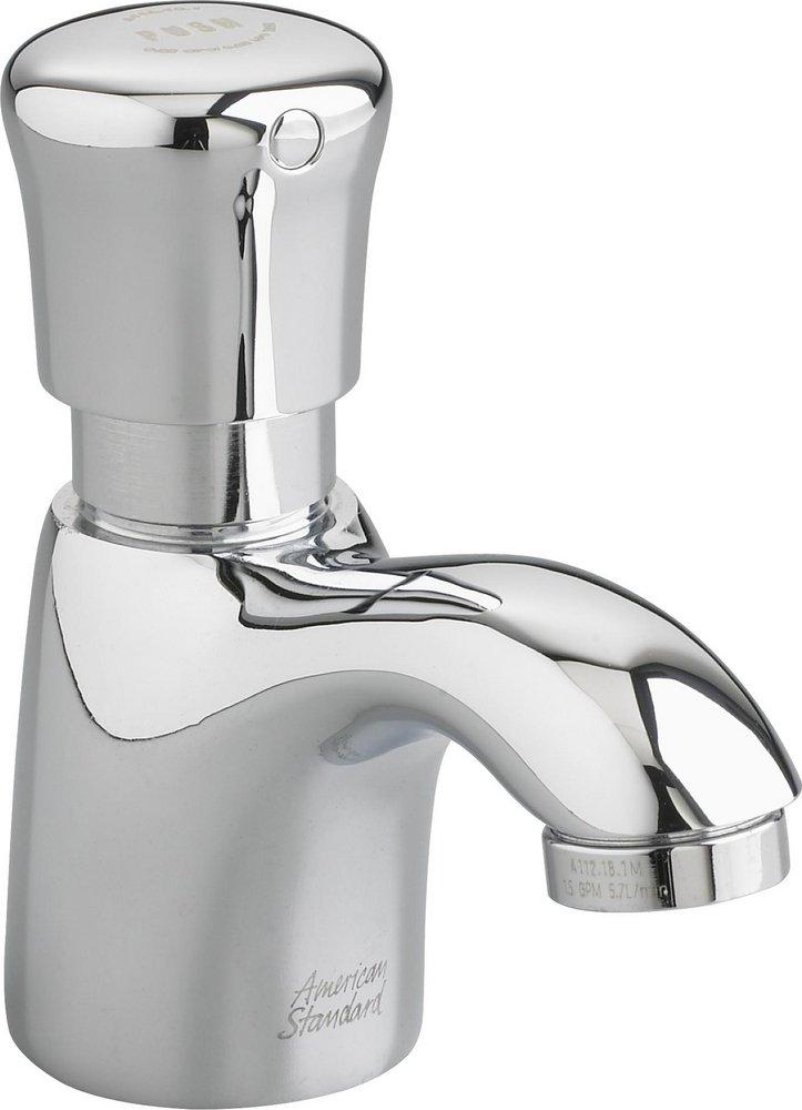 AMERICAN STANDARD American Standard 1340119.002 Pillar Single Handle Metering Bathroom Sink Faucet 0.5 gpm