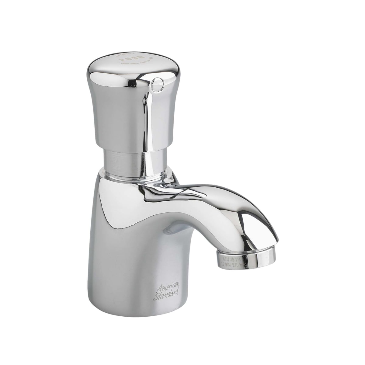 AMERICAN STANDARD American Standard 1340119.002 Pillar Single Handle Metering Bathroom Sink Faucet 0.5 gpm