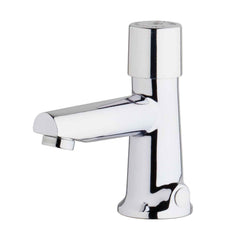 Chicago Faucets 3501-E2805ABCP Single Handle Metering Monoblock Bathroom Sink Faucet in Polished Chrome