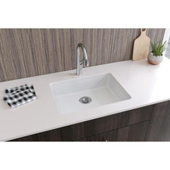 ELKAY Elkay ELGUAD2519PDWH0 Quartz Classic 25 x 18-1/2 x 5-1/2 Single Bowl Undermount ADA Sink with Perfect Drain